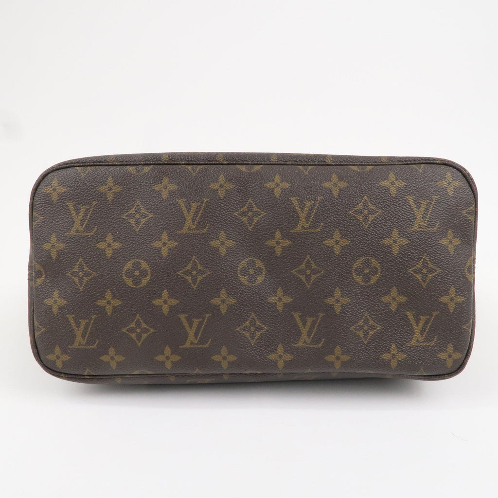 Louis Vuitton Monogram Neverfull MM Tote Bag Brown M40156