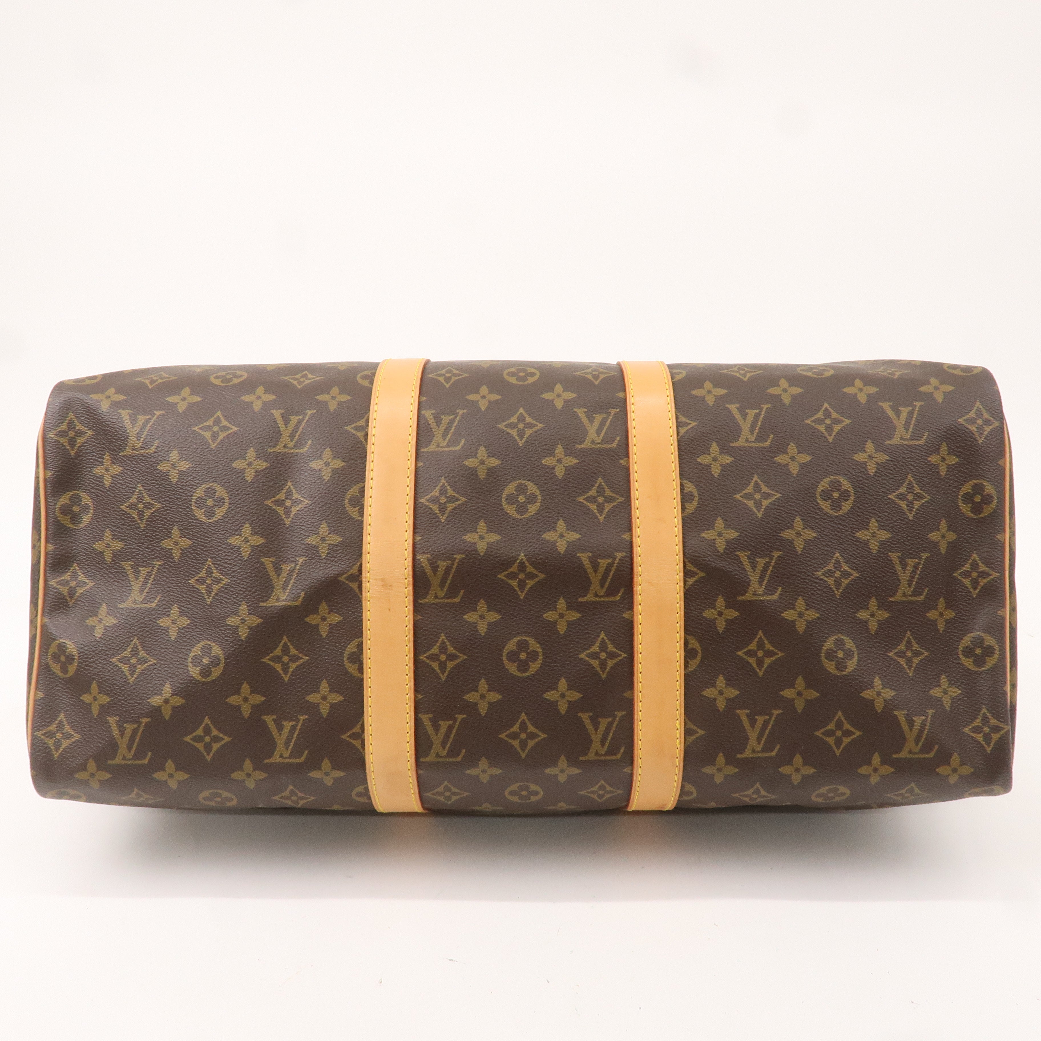 Louis Vuitton Monogram Keep All 50 Boston Bag Brown M41426