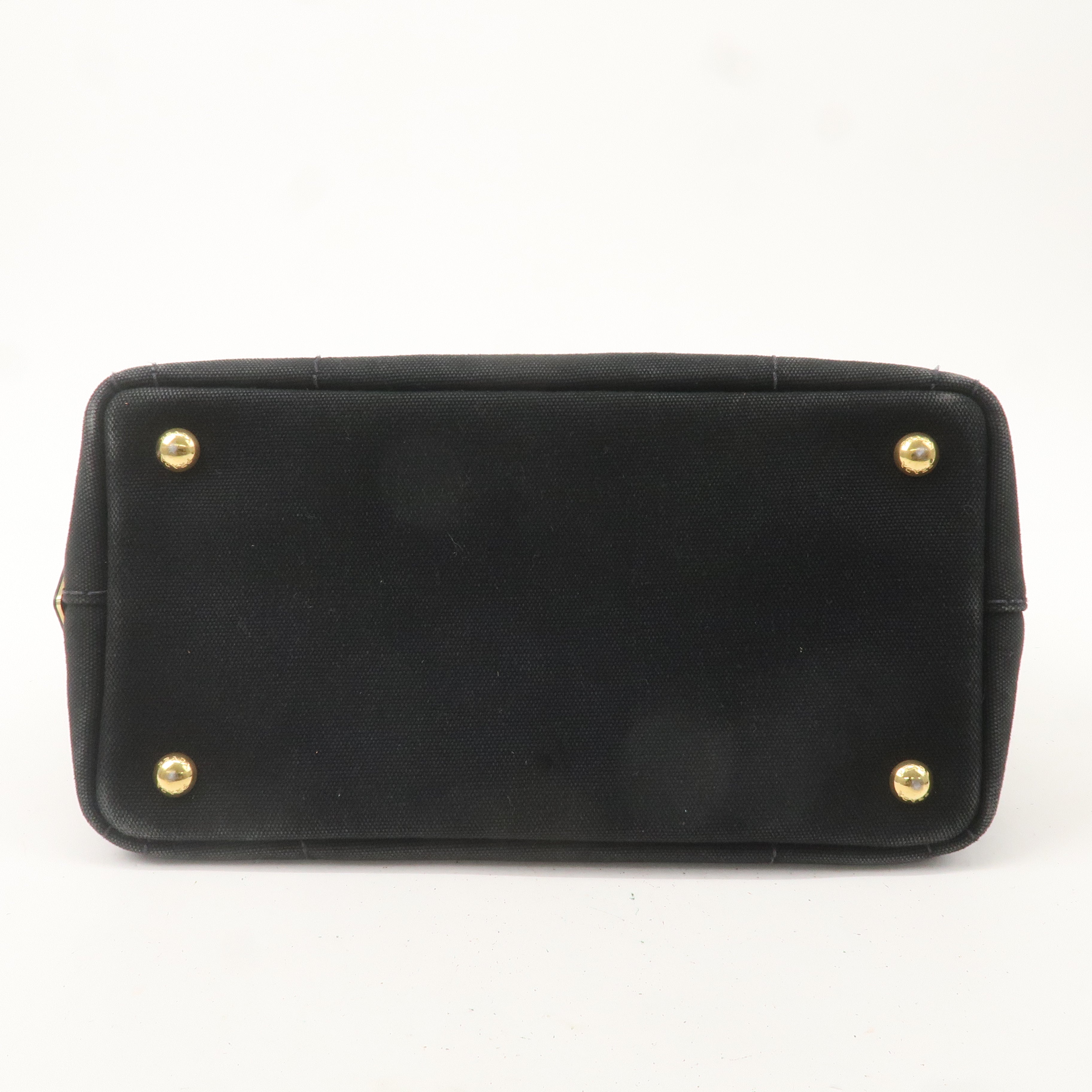 PRADA Canapa Mini Canvas 2Way Bag Black 1BG439