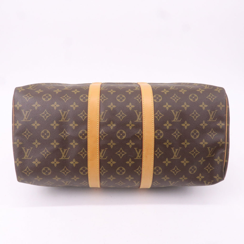 Louis Vuitton Monogram Keep All 45 Boston Bag Brown M41428