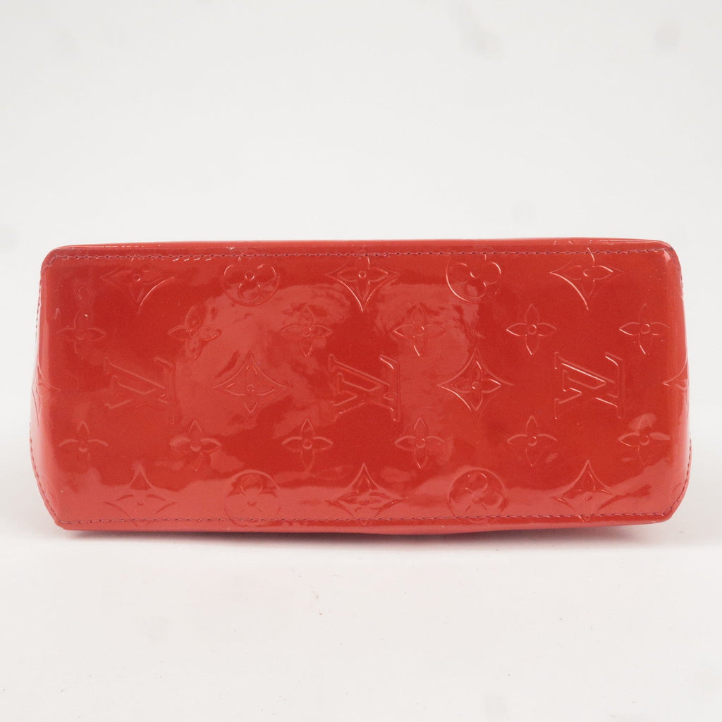 Louis Vuitton Monogram Vernis Lead PM Hand Bag Rouge M91088