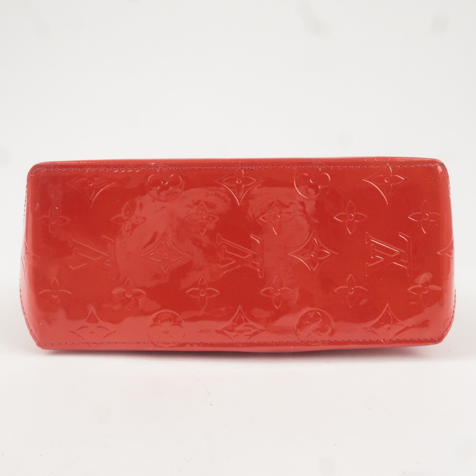 Louis Vuitton Monogram Vernis Lead PM Hand Bag Rouge M91088