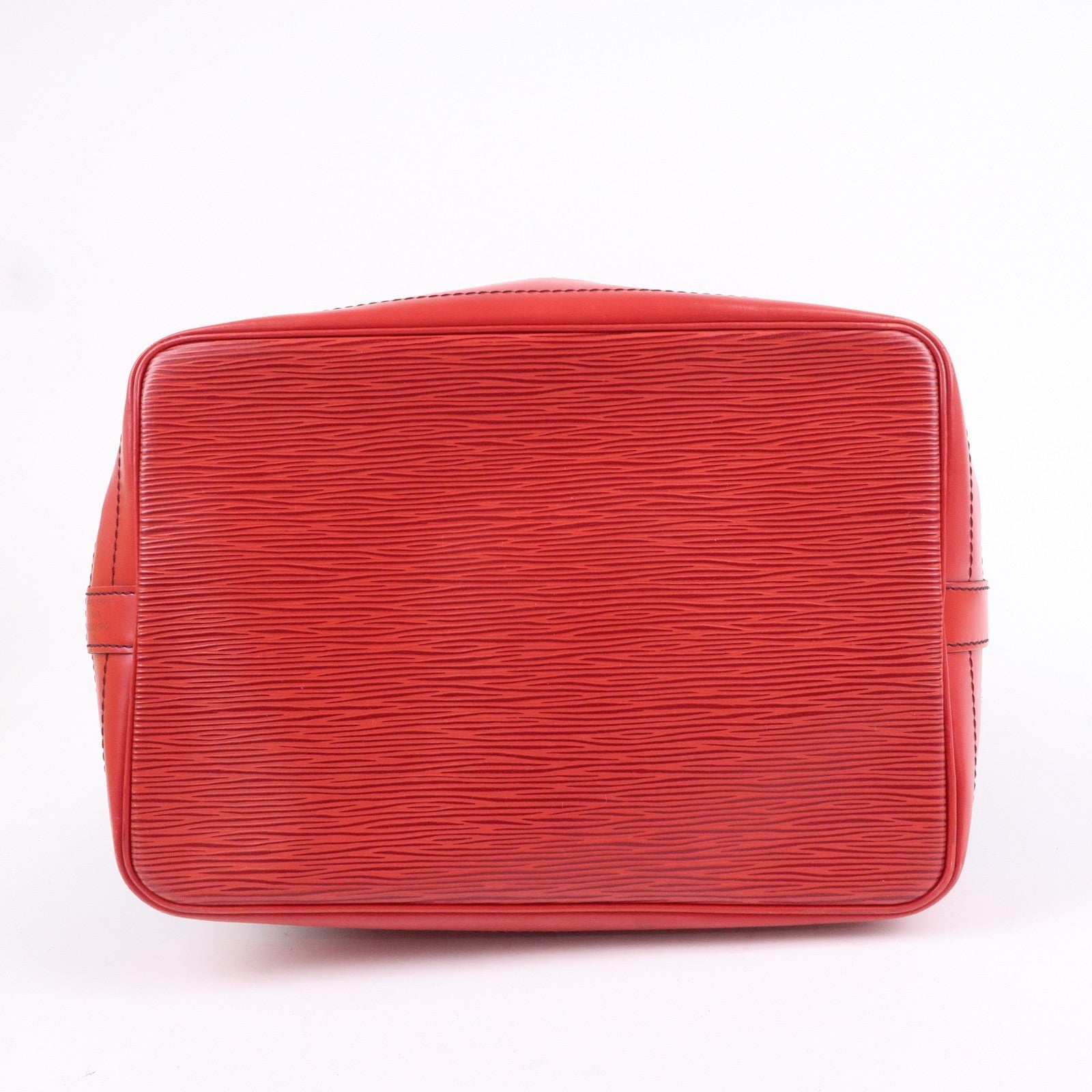 Louis Vuitton Epi Noe Shoulder Bag Noir Castilian Red M44017
