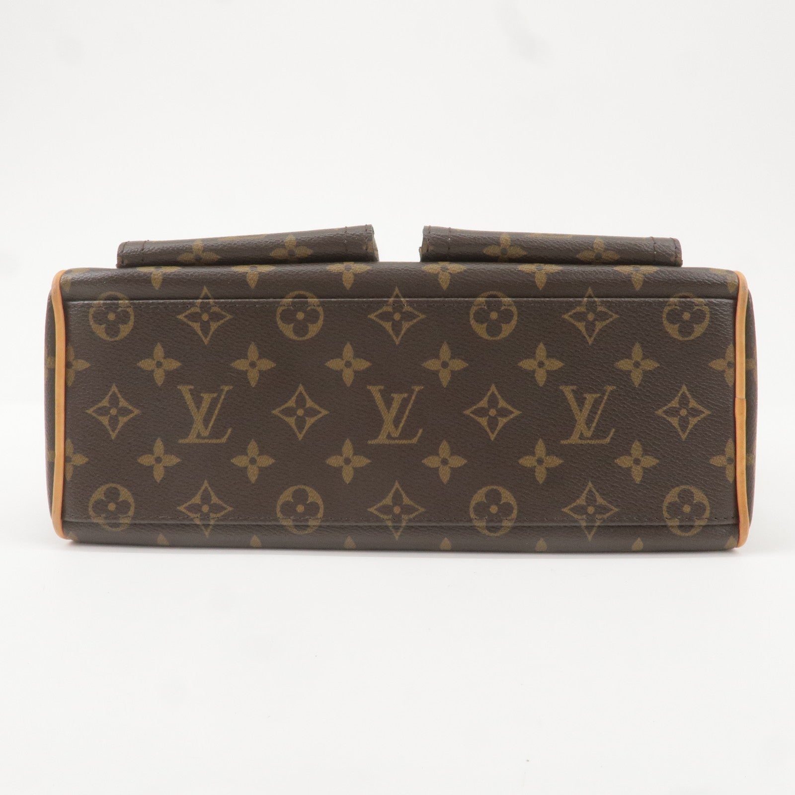 Louis Vuitton Monogram Manhattan PM Hand Bag Brown M40026