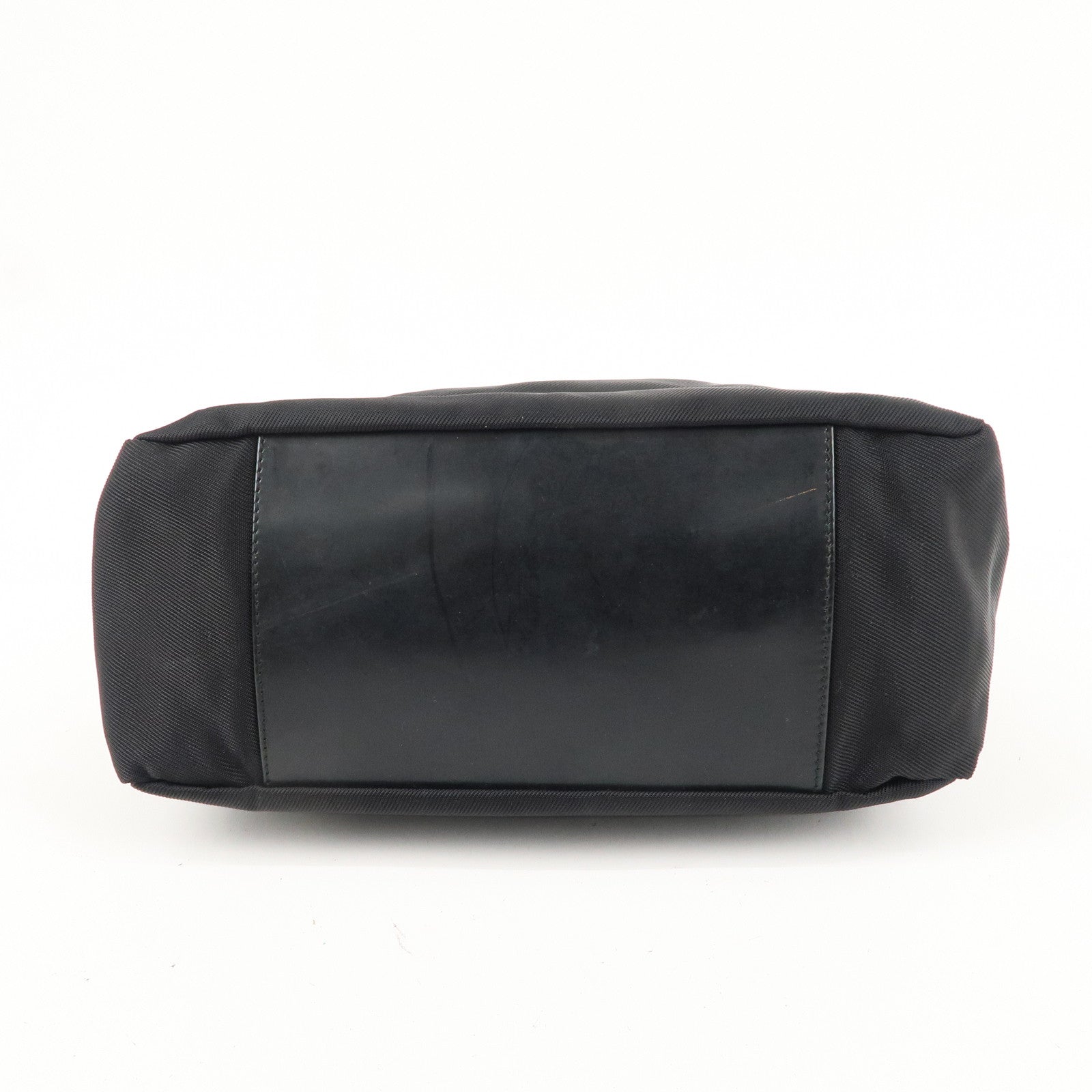 GUCCI Bamboo Nylon Leather 2WAY Bag Black 000・2404・0509