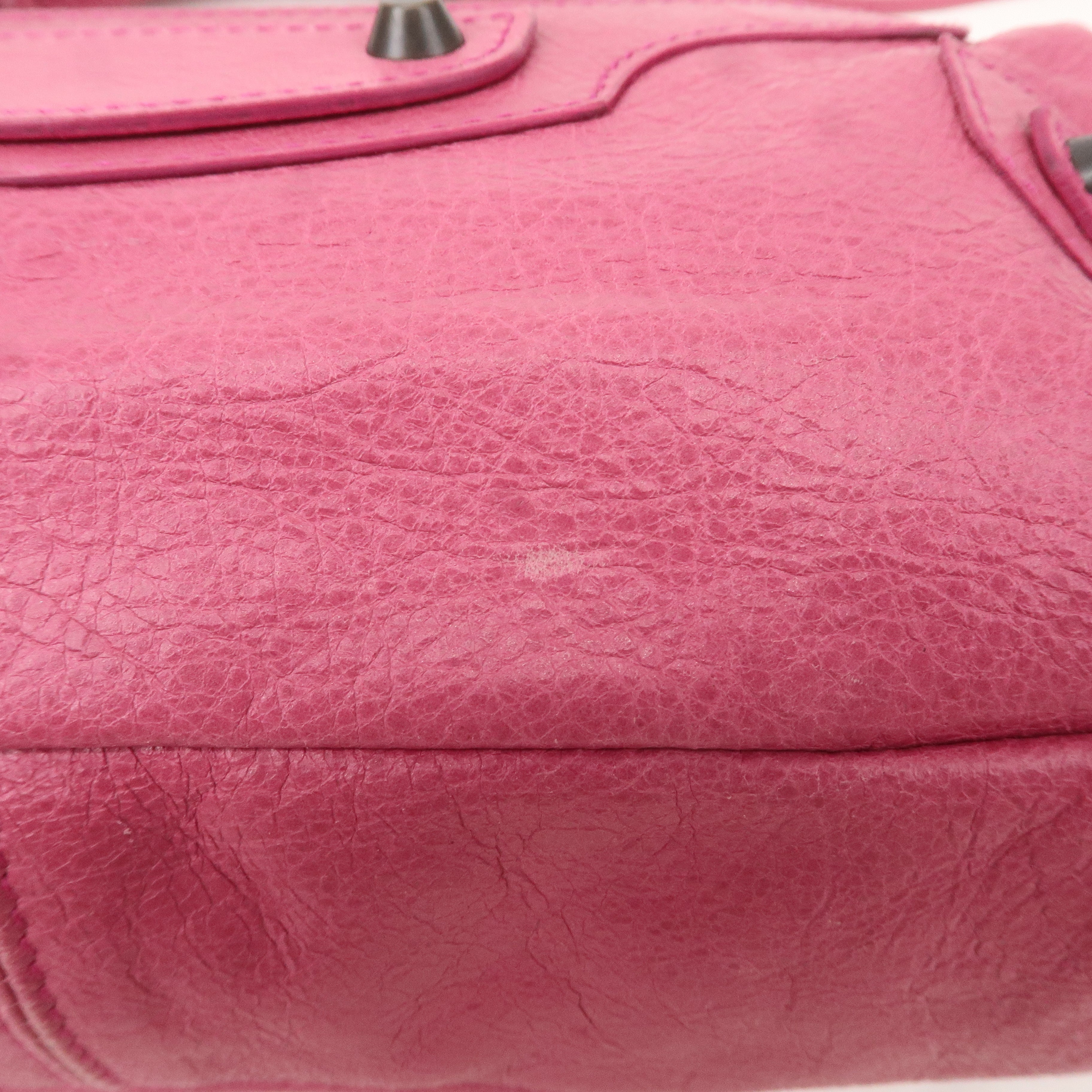BALENCIAGA The First Leather 2Way Bag Hand Bag Pink 103208