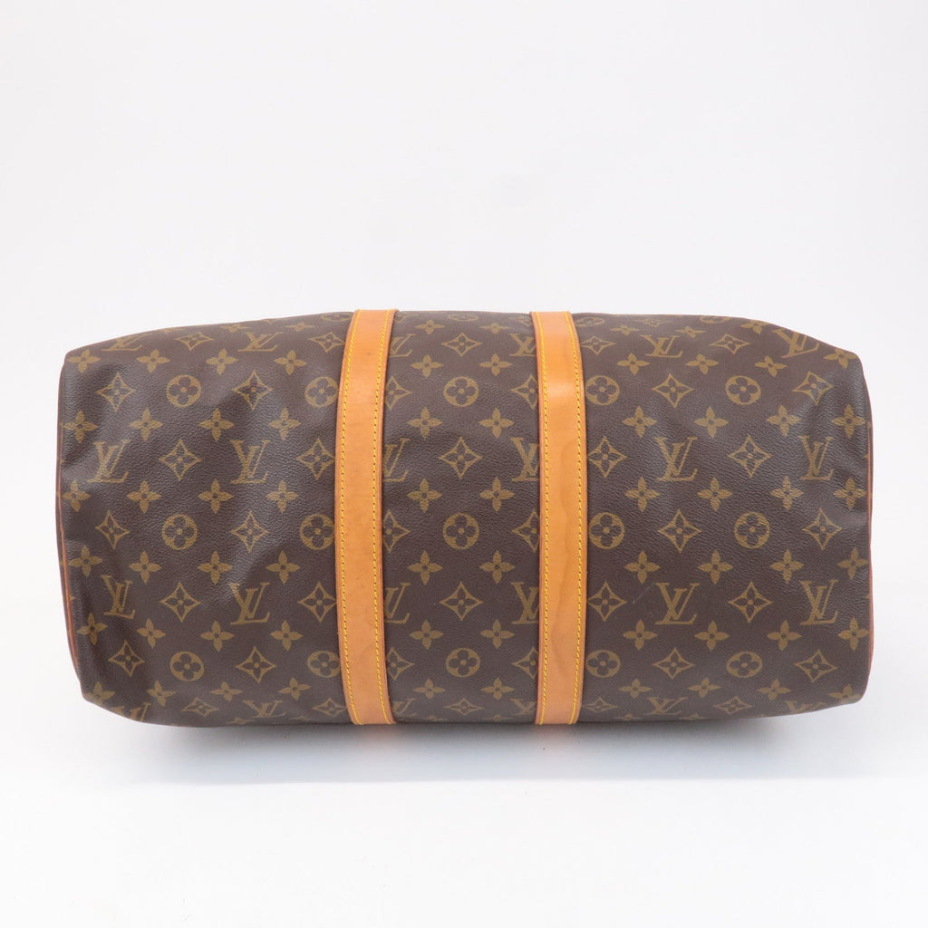 Louis Vuitton Monogram Keep All 45 Boston Bag Brown M41428