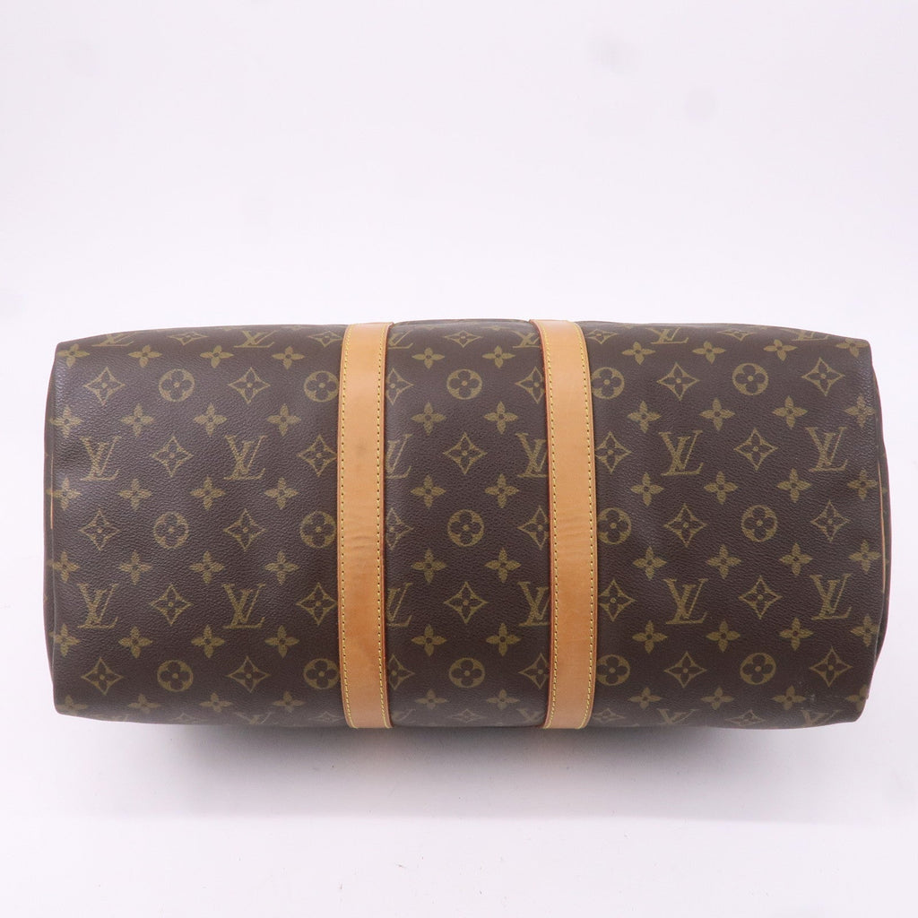 Louis Vuitton Monogram Keep All 45 Boston Bag Brown M41428