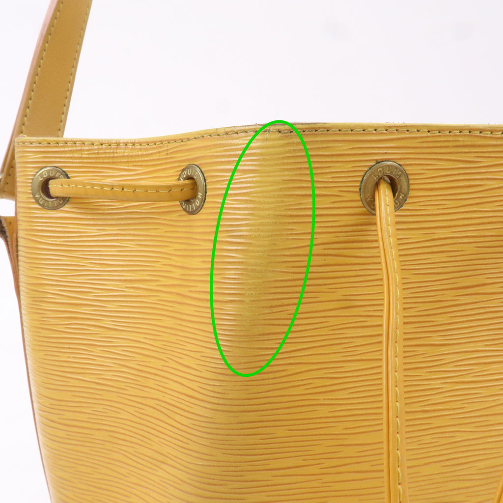 AuthenticLouis Vuitton Epi Petit Noe Shoulder Bag Tassili Yellow M44109
