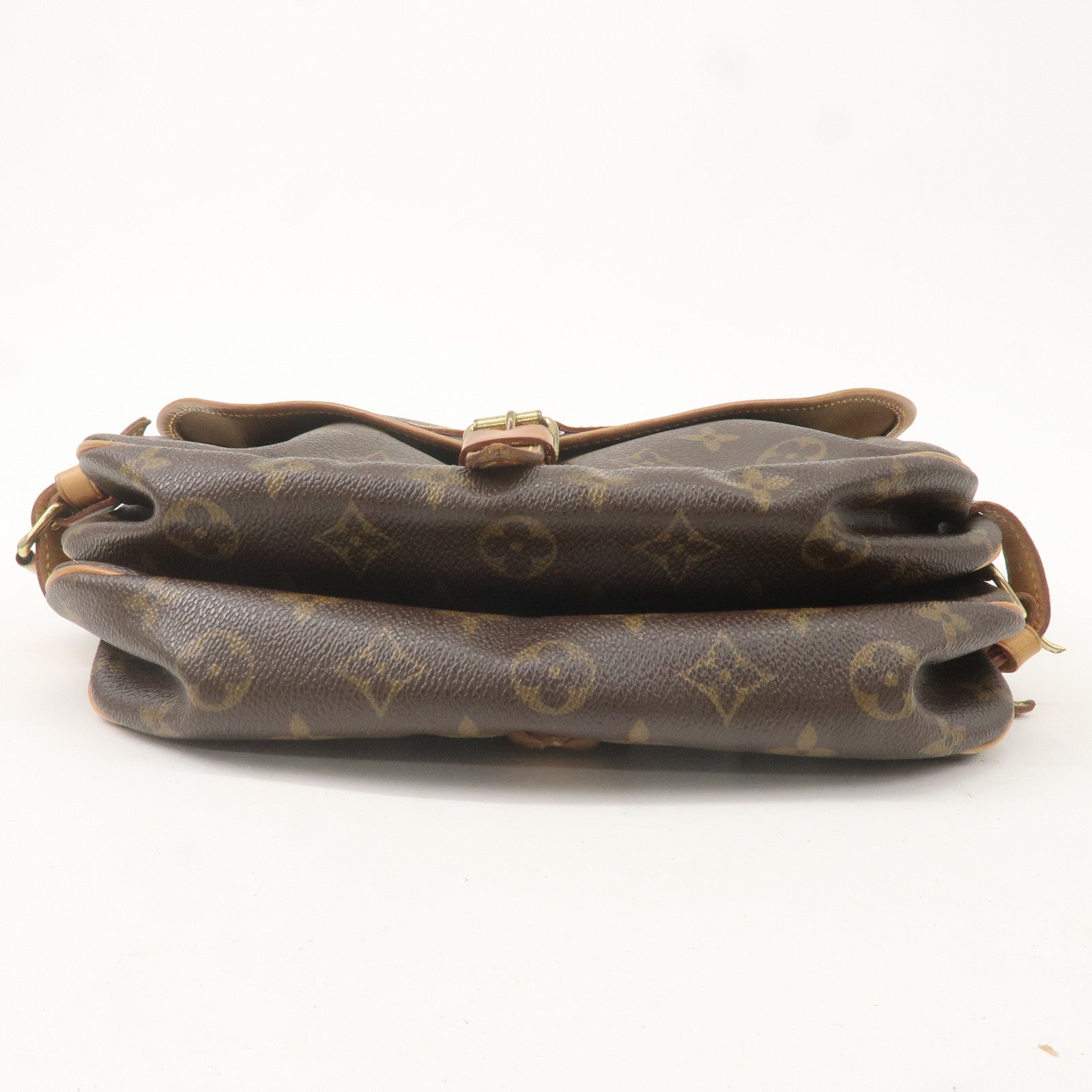 Louis Vuitton Monogram Saumur 30 Shoulder Bag Brown M42256