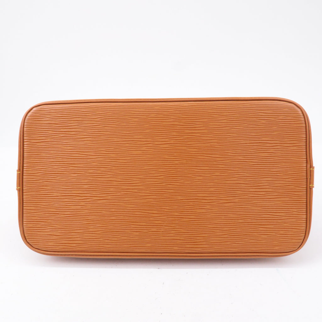 Louis Vuitton Epi Alma Leather Hand Bag Zipangu Gold M52148