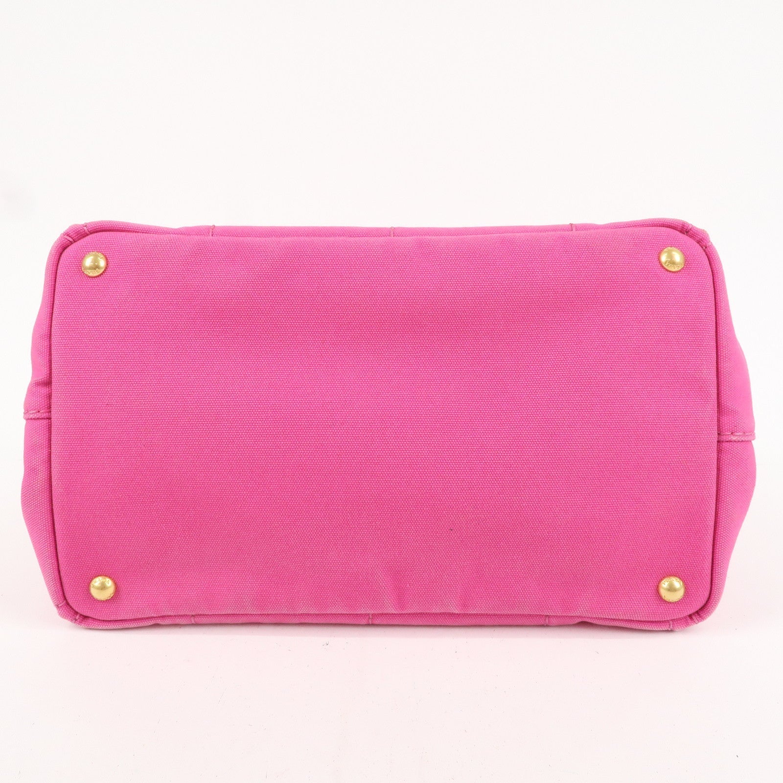 PRADA Canapa Canvas Tote Bag Hand Bag Pink BN1877