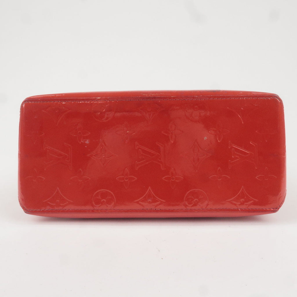 Louis Vuitton Monogram Vernis Lead PM Hand Bag Rouge M91088