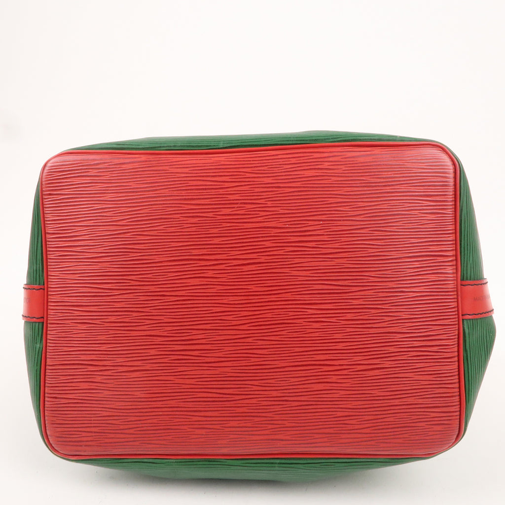 Louis Vuitton Epi Petit Noe Shoulder Bag Green Red M44147