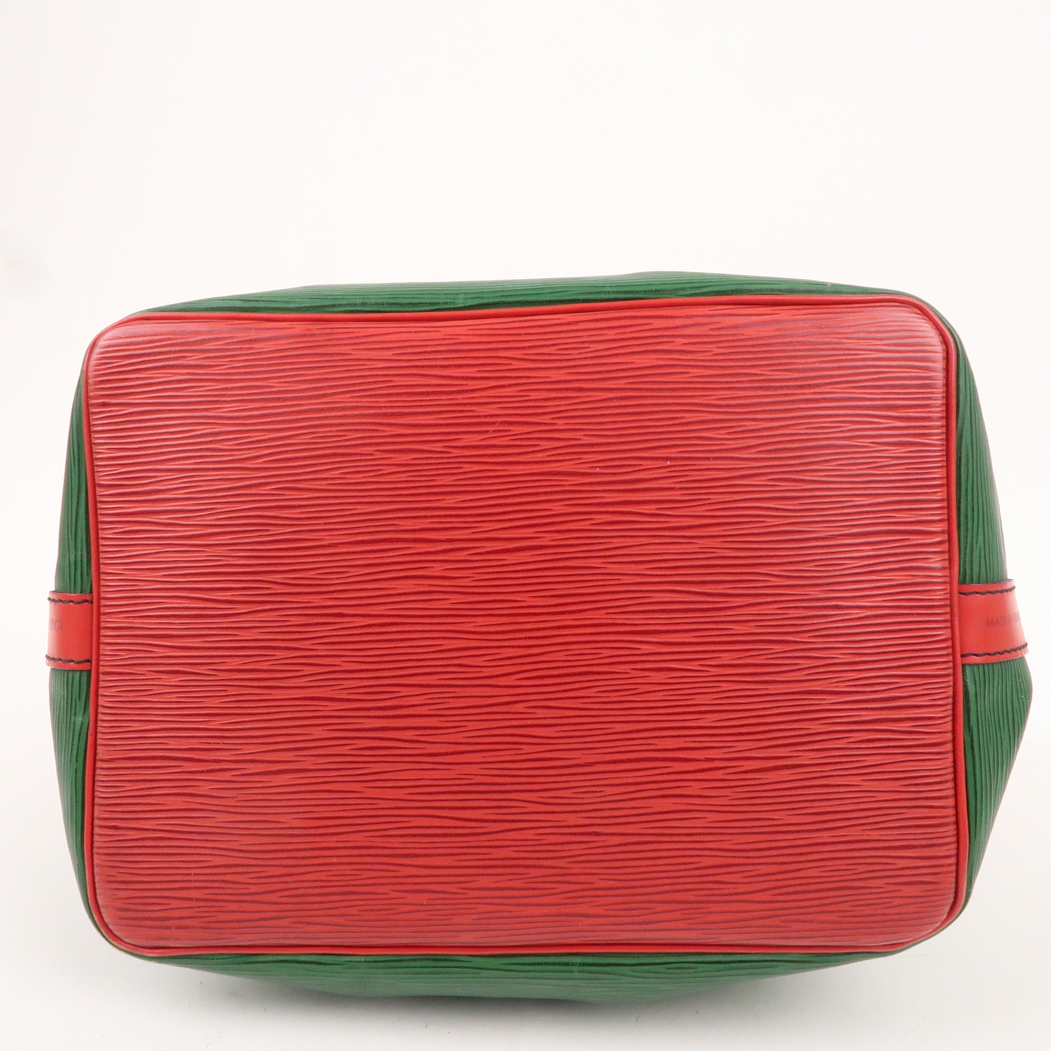 Louis Vuitton Epi Petit Noe Shoulder Bag Green Red M44147