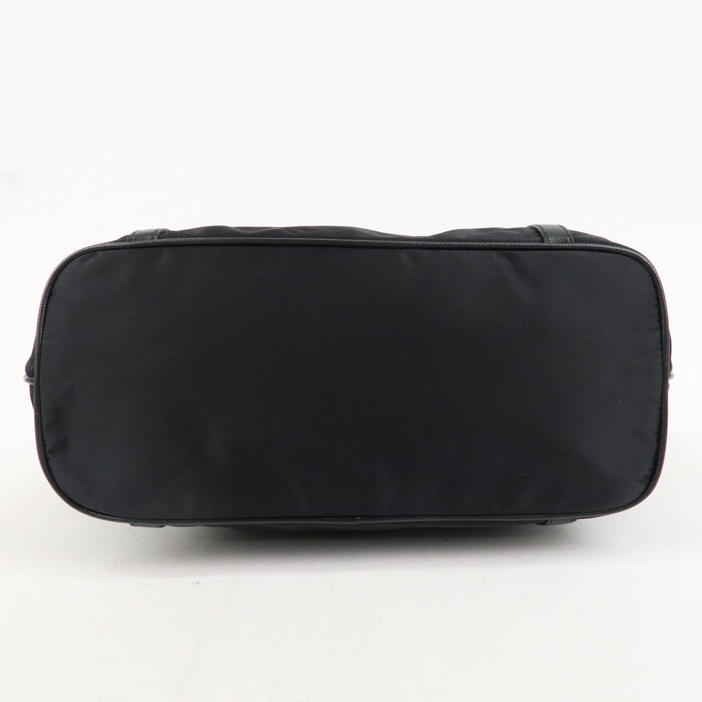 PRADA Logo Nylon Leather 2WAY Bag Shoulder Bag Black