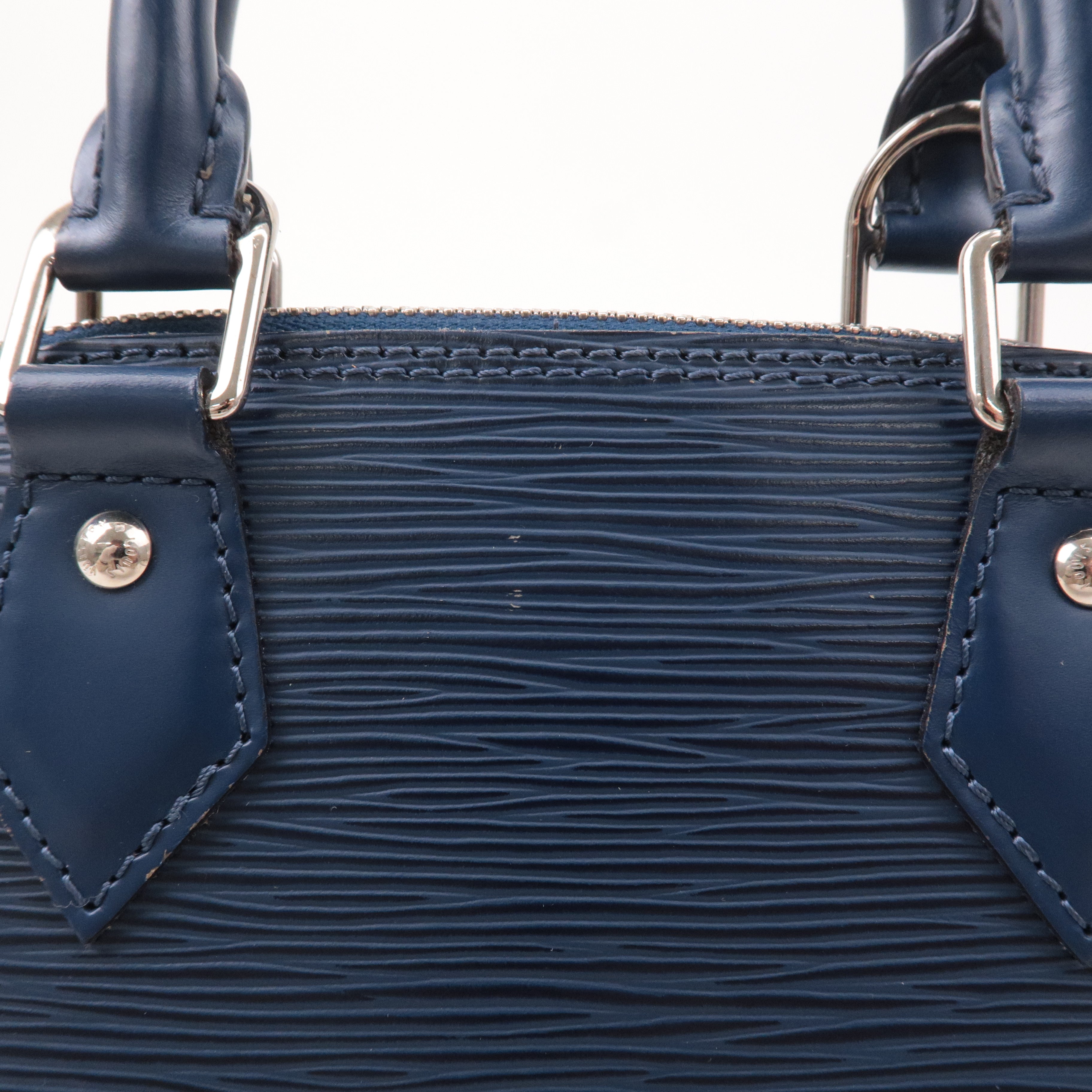 Louis Vuitton Epi Alma BB 2Way Bag Andigo Blue M40855