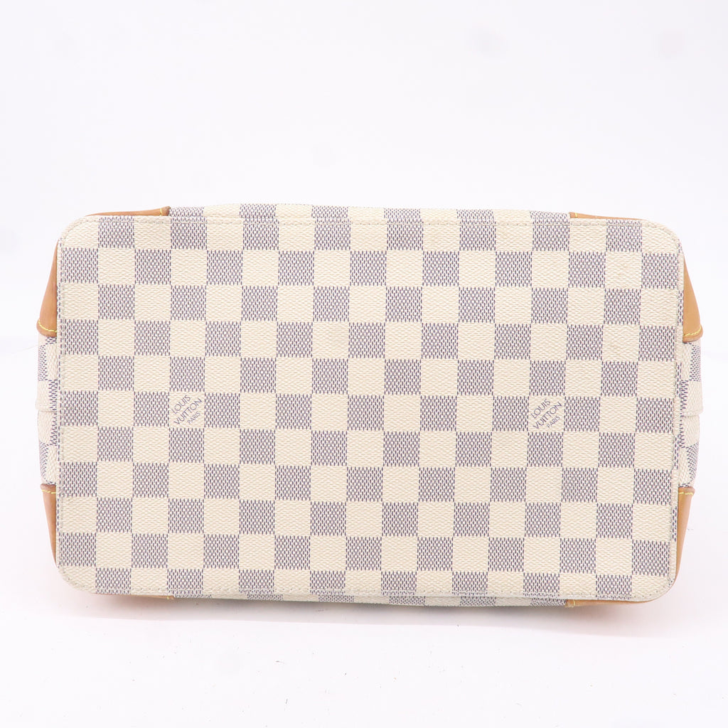 Louis Vuitton Damier Azur Hampstead PM Hand Bag Ivory N51207