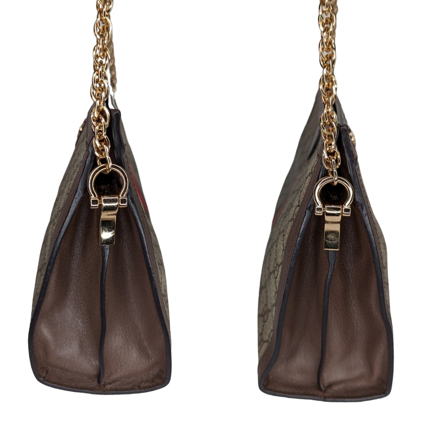 Gucci GG Supreme Monogram Web Medium Ophidia Chain Shoulder Bag