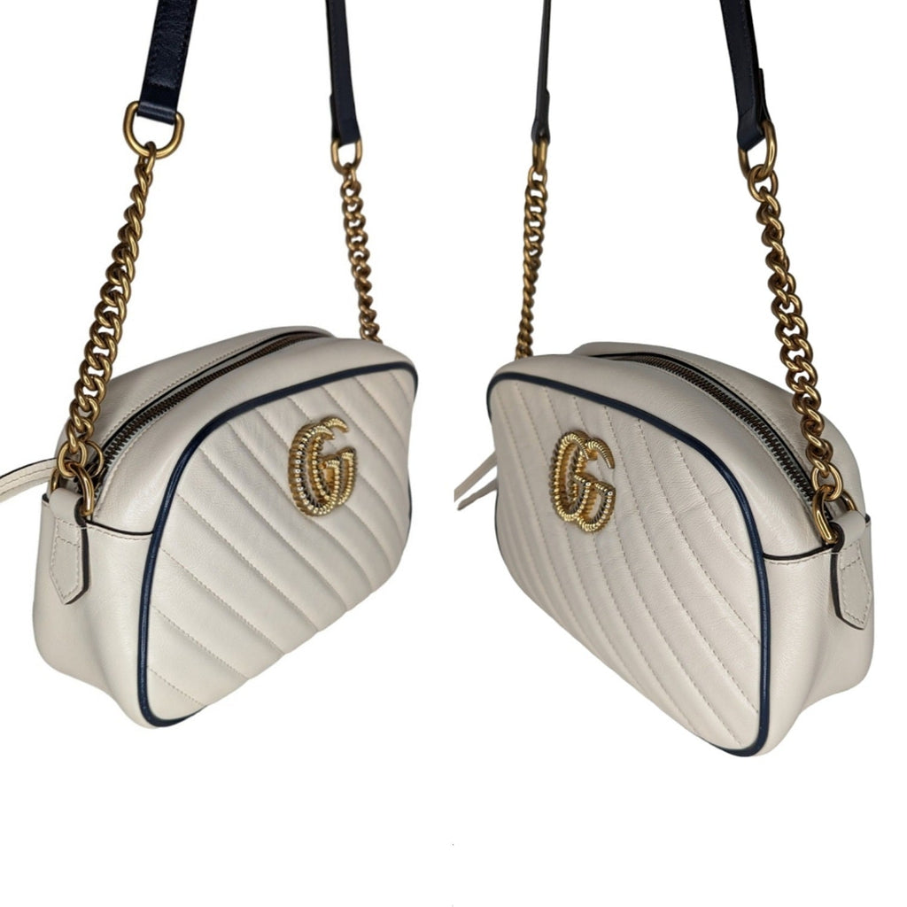 Gucci Matelassé Small GG Marmont Torchon Shoulder Bag