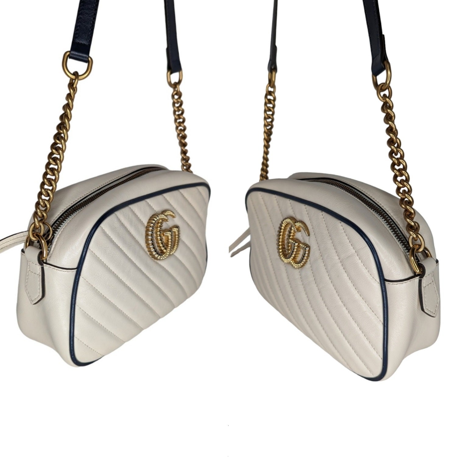 Gucci Matelassé Small GG Marmont Torchon Shoulder Bag