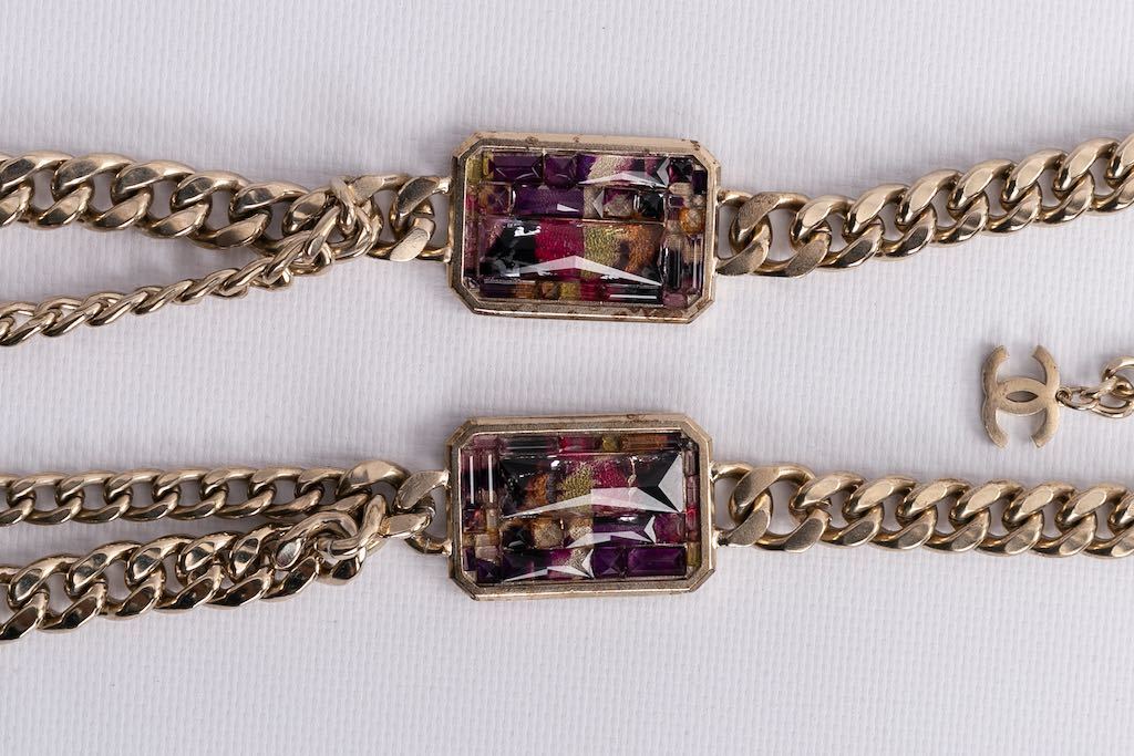 Collier gourmette Chanel D��fil��