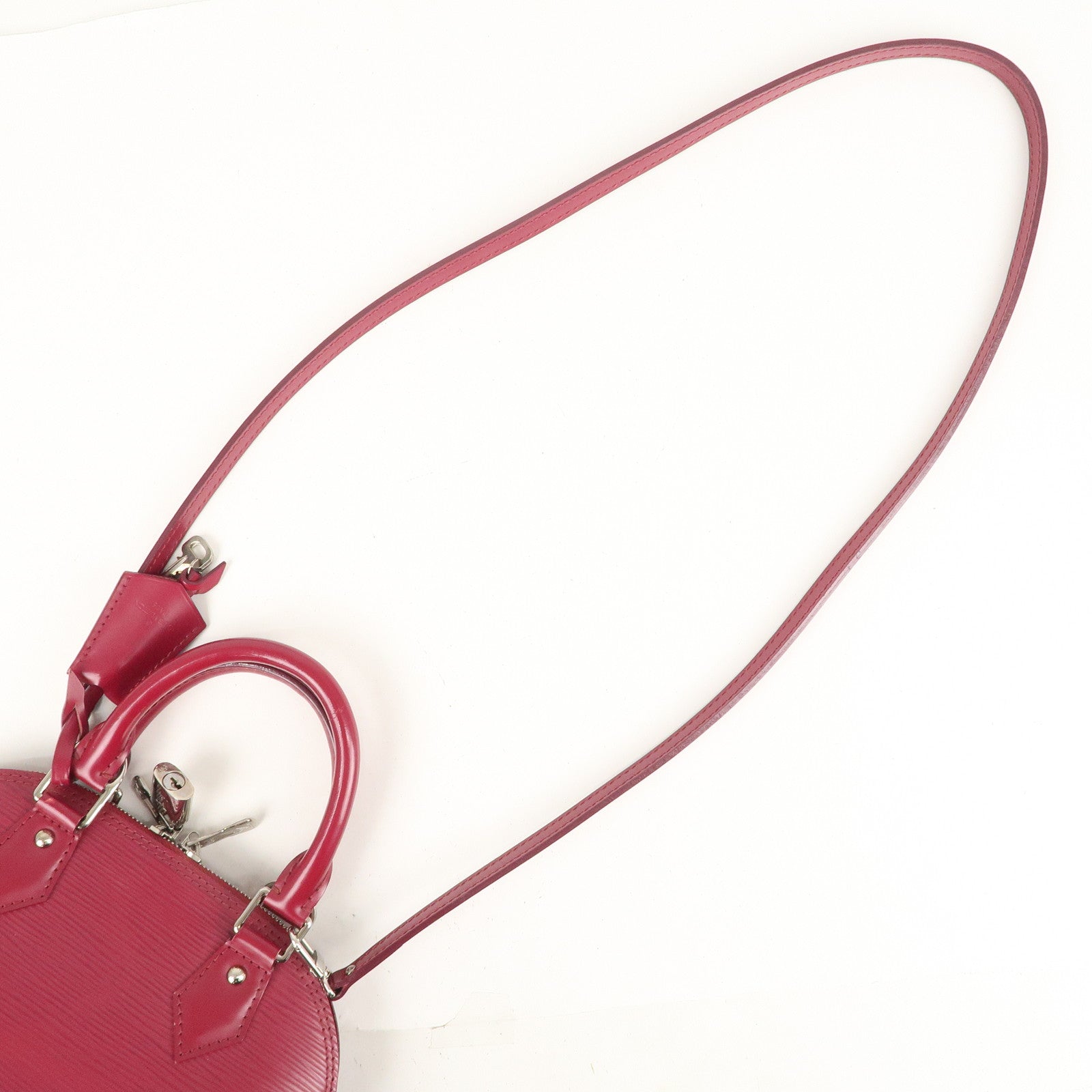 Louis Vuitton Epi Alma BB Hand Bag Shoulder Bag Fuchsia M40851
