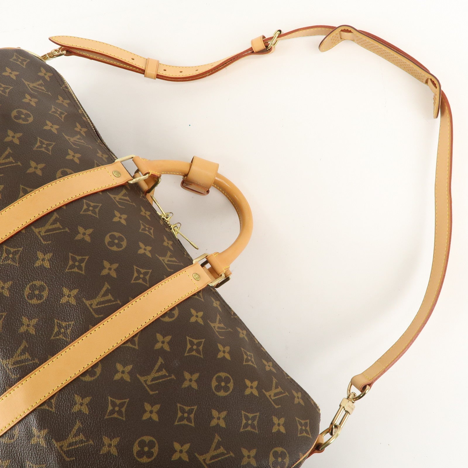 Louis Vuitton Monogram Keep All Bandouliere 50 Boston Bag M41416