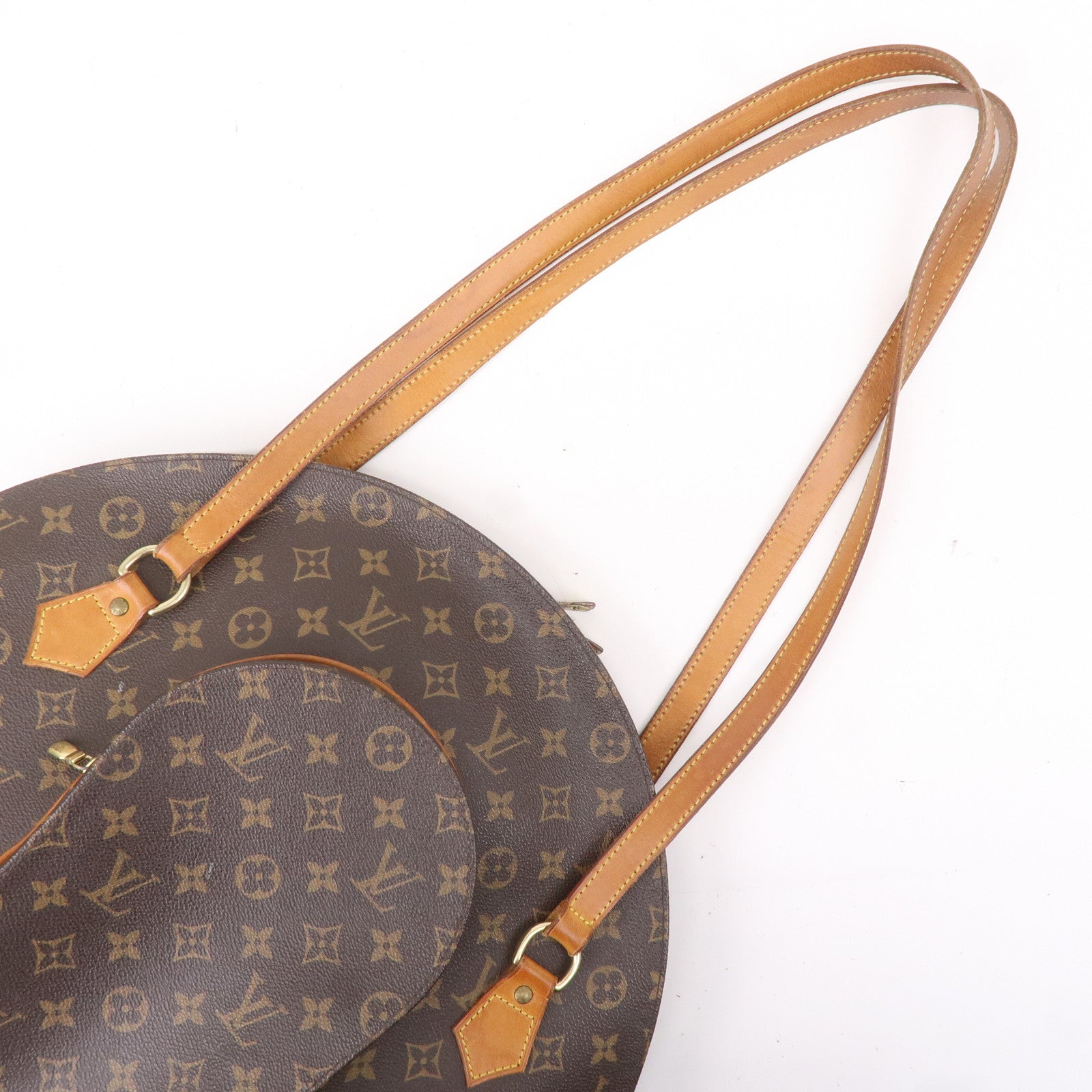 Louis Vuitton Monogram Ellipse Shopping Shoulder Bag Brown M51128