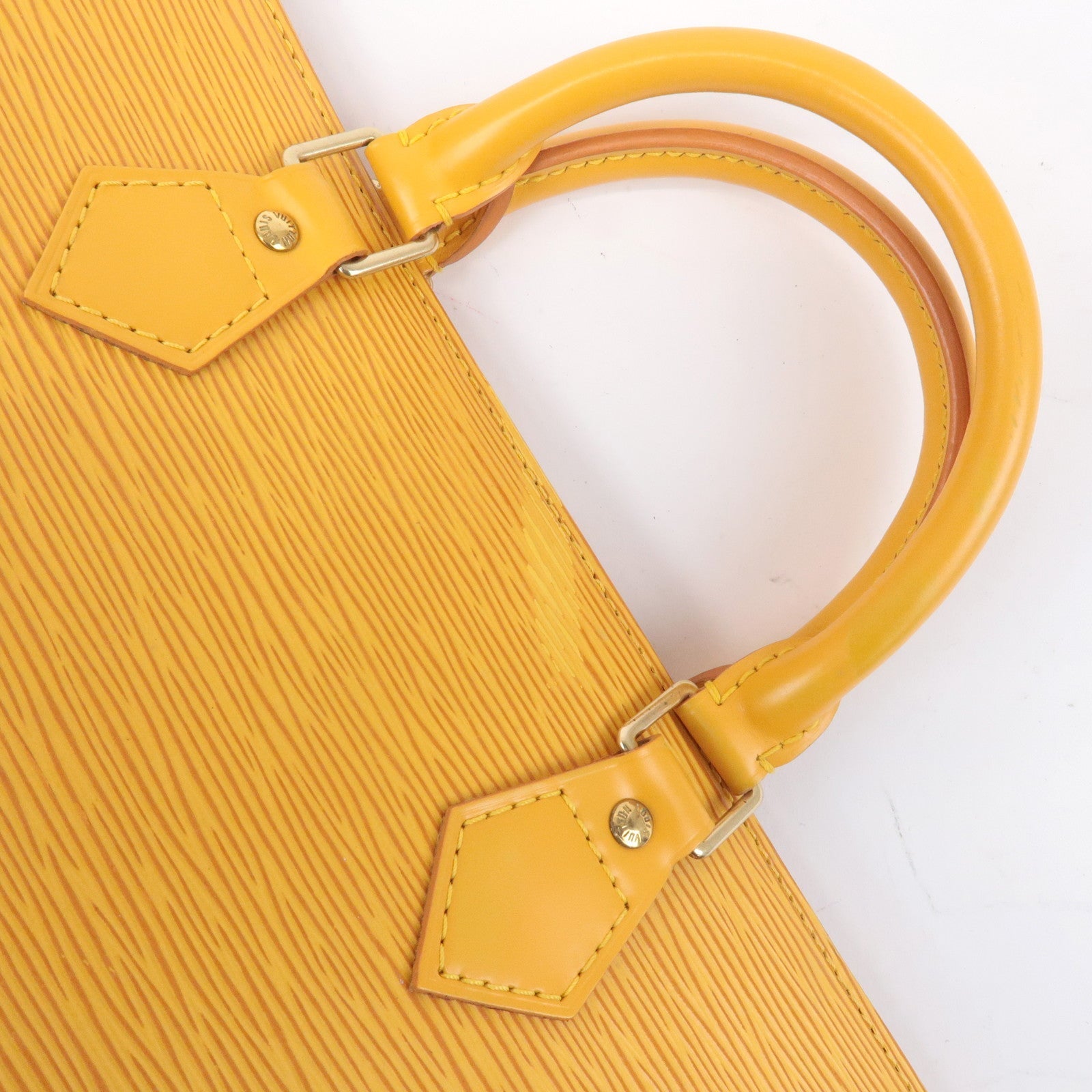 Louis Vuitton Epi Sac Triangle Hand Bag Tassili Yellow M52099