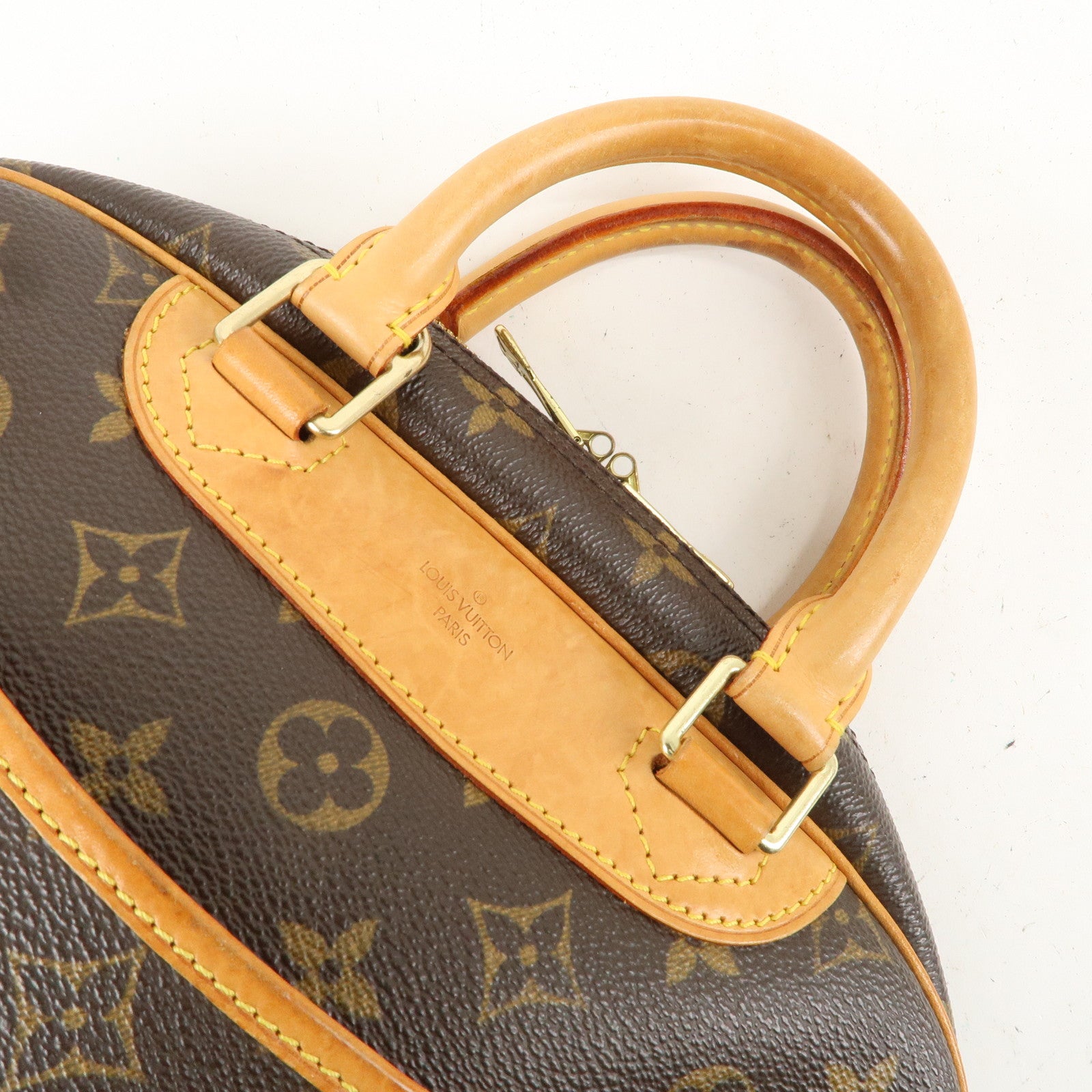 Louis Vuitton Monogram Trouville Hand Bag Brown M42228