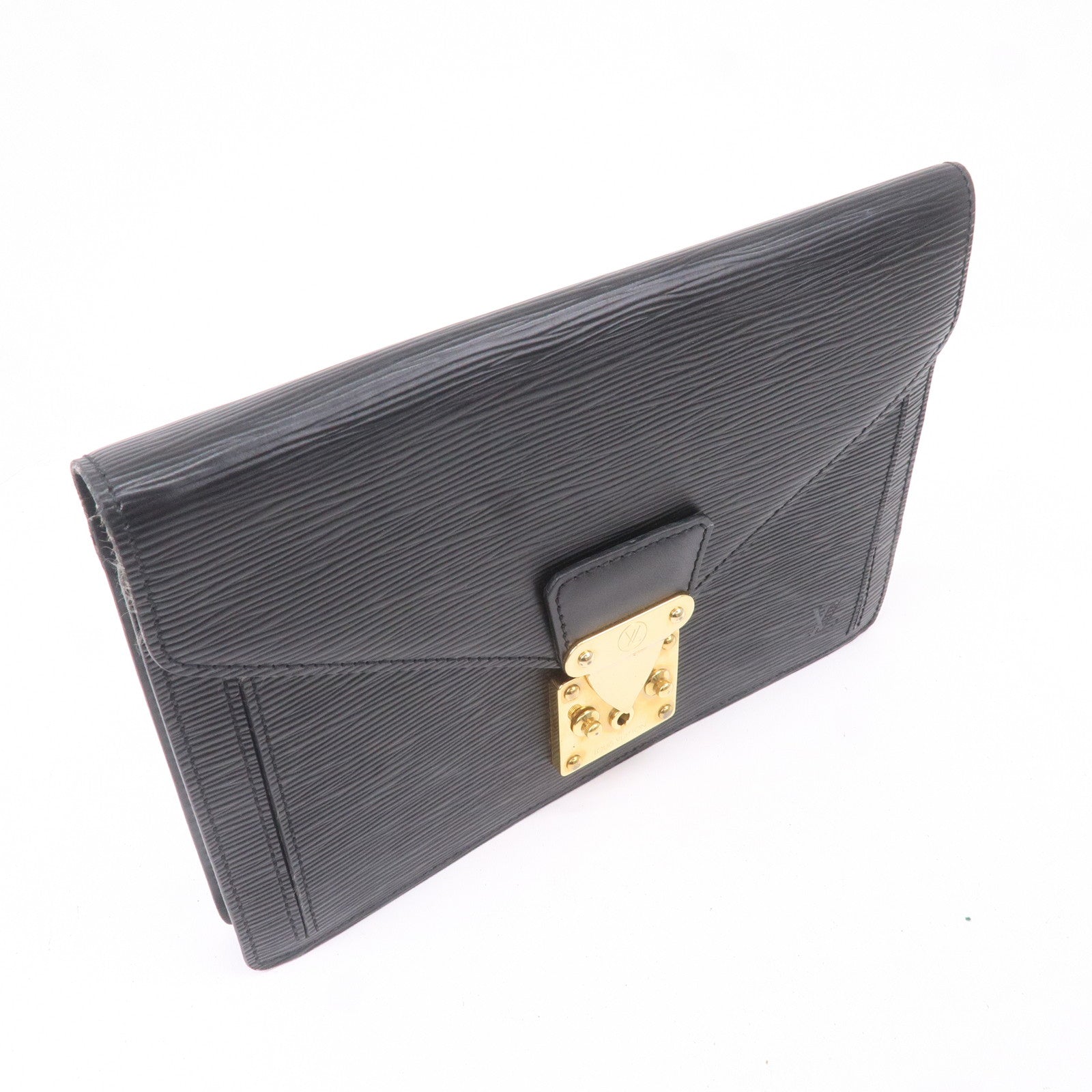Louis Vuitton Set of 2 Epi Clutch Bag Black M52612 M52522