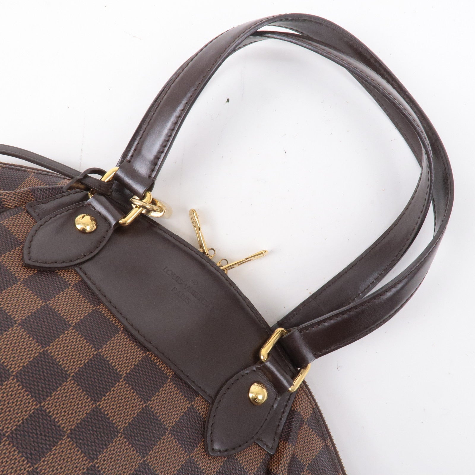 Louis Vuitton Damier Ebene Verona PM Hand Bag Brown N41117