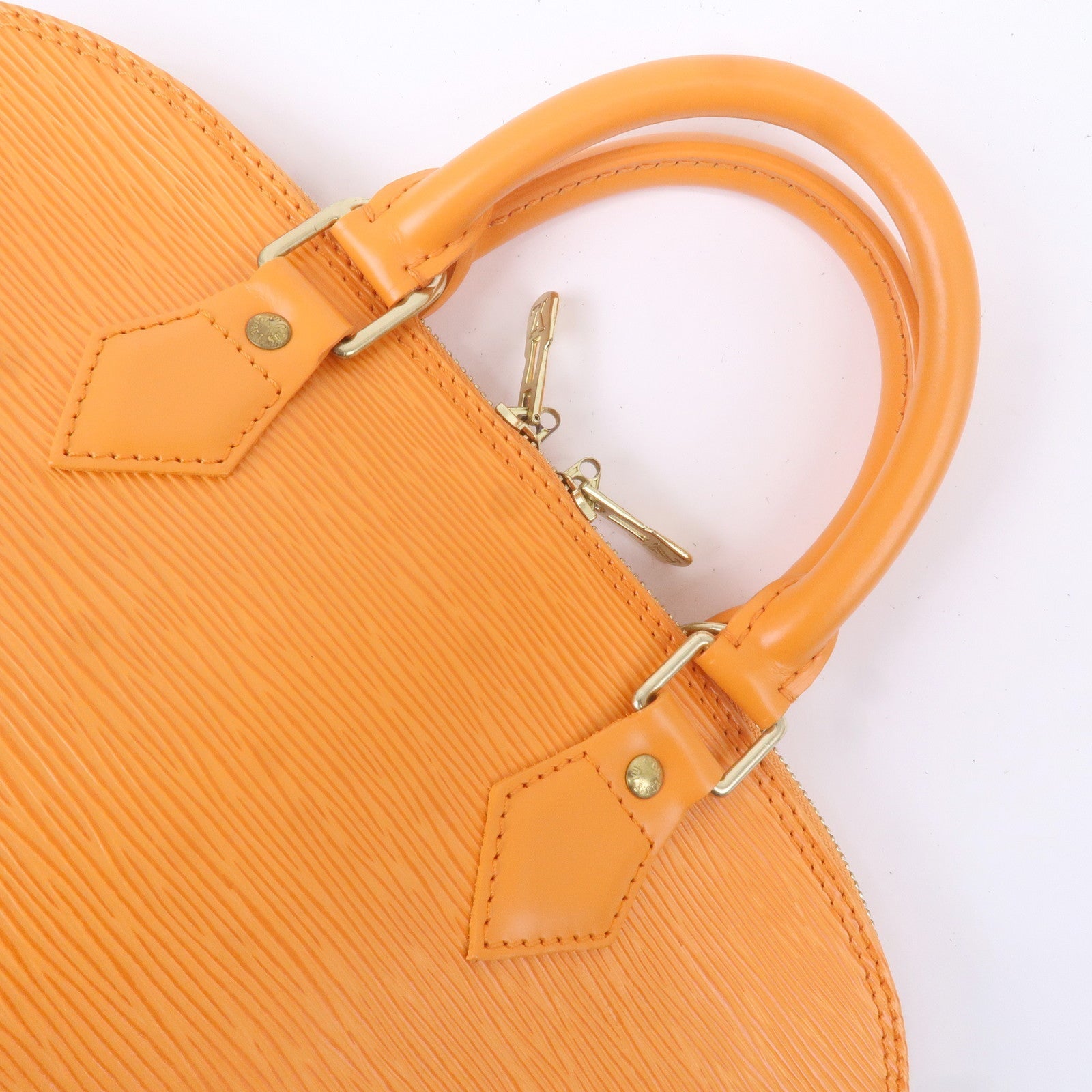 Louis Vuitton Epi Alma Hand Bag Mandarin Orange M5124H
