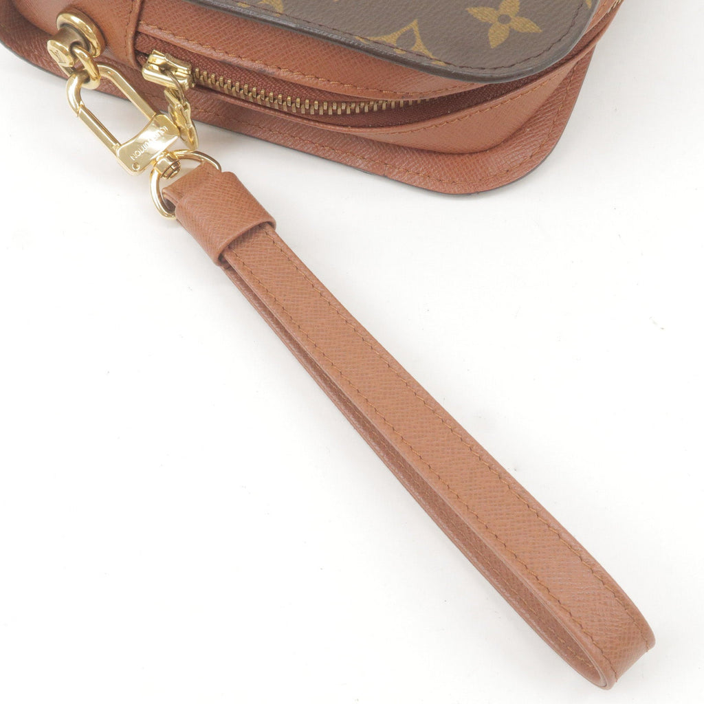 Louis Vuitton Monogram Orsay Clutch Bag Pouch Brown M51790