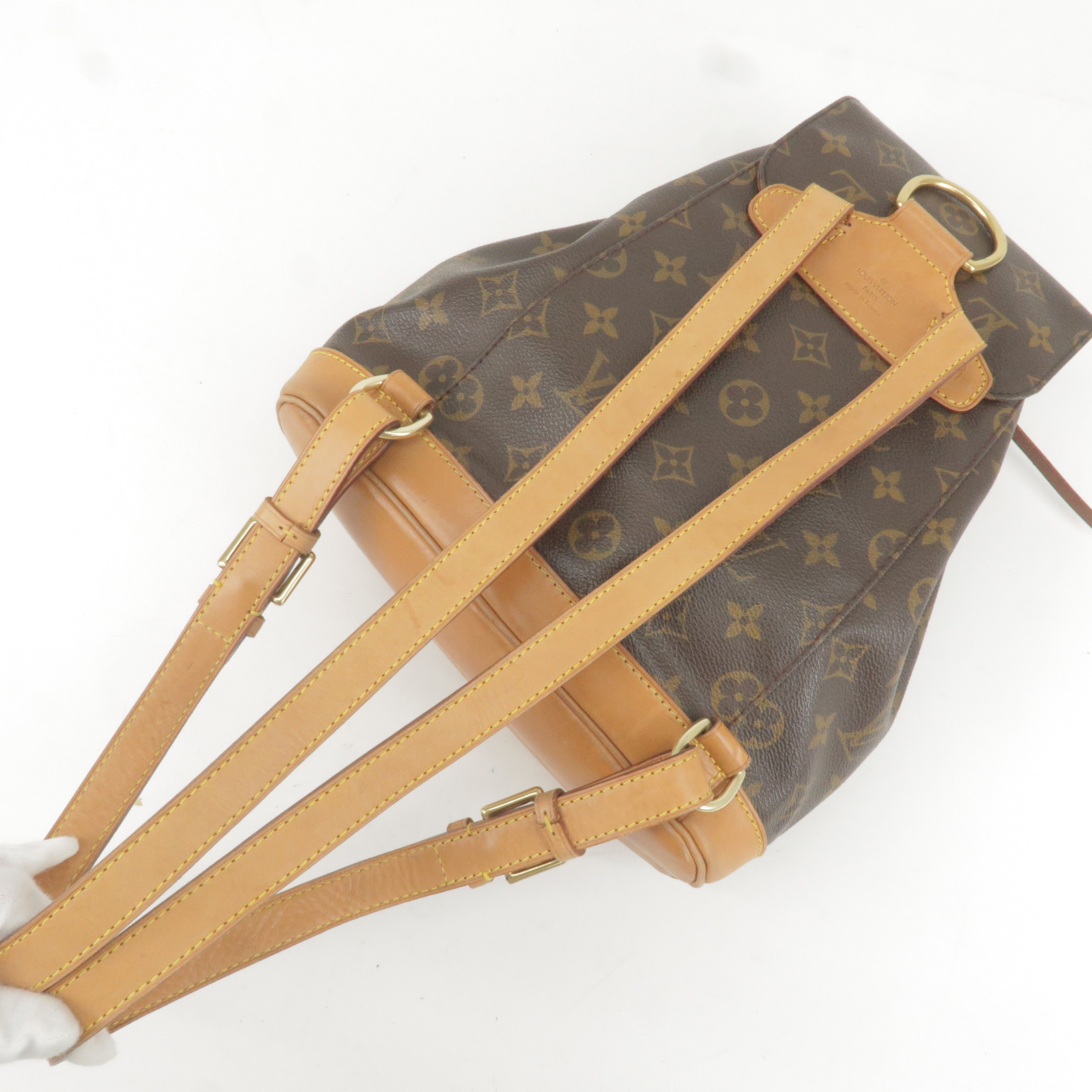 Louis Vuitton Monogram Montsouris MM Back Pack Bag M51136