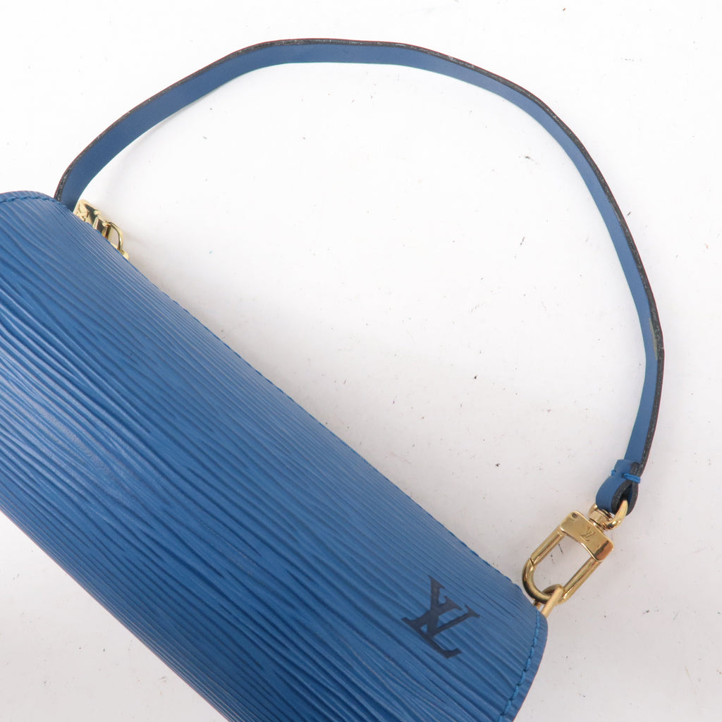 Louis Vuitton Epi Pouch For Soufflot Hand Bag Toledo Blue