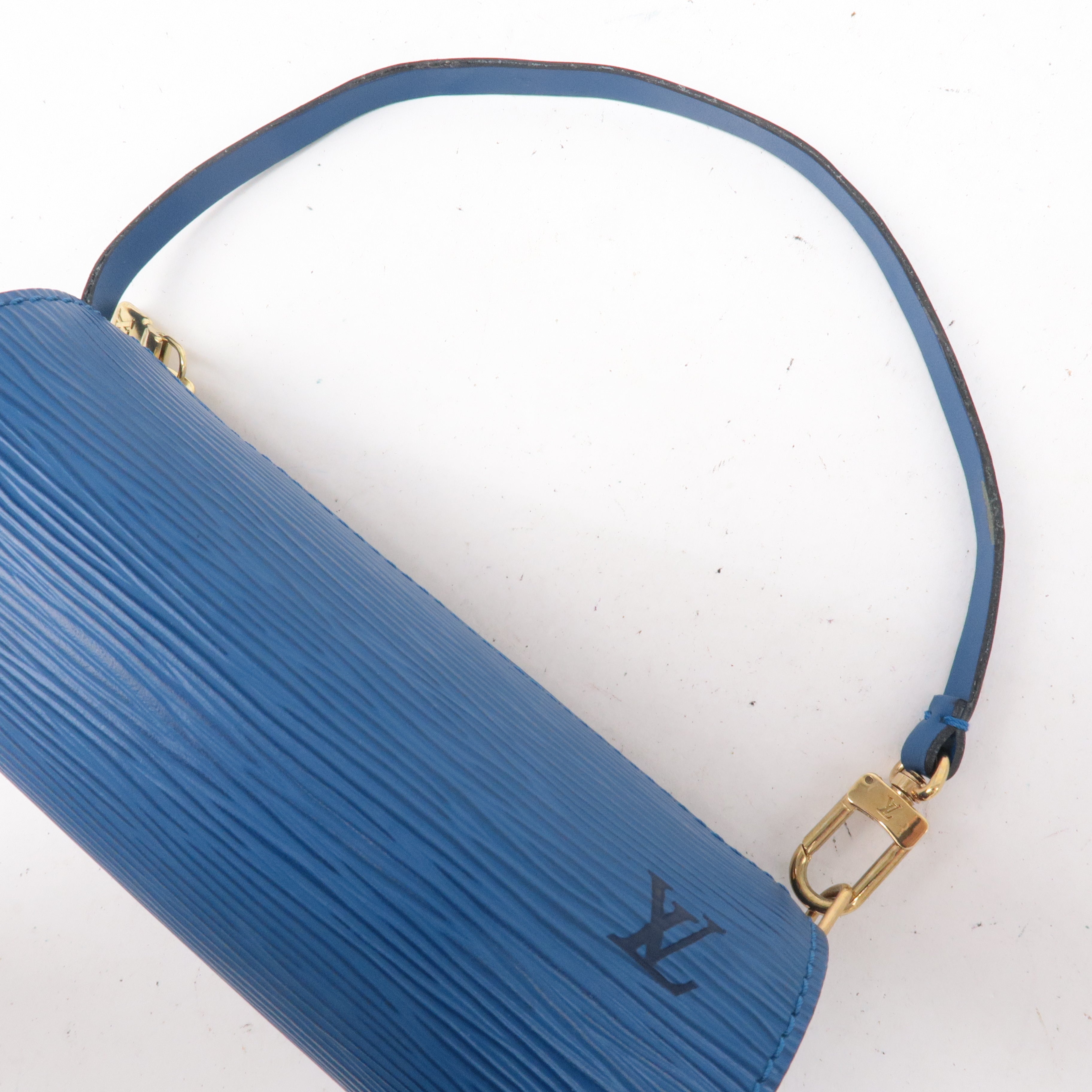 Louis Vuitton Epi Pouch For Soufflot Hand Bag Toledo Blue