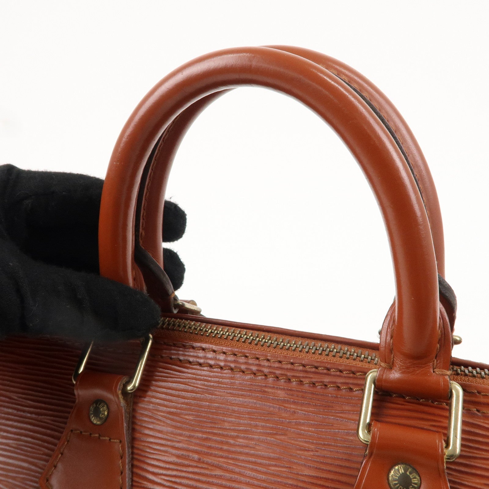 AuthenticLouis Vuitton Epi Speedy 25 Hand Boston Bag Kenya Brown M43013