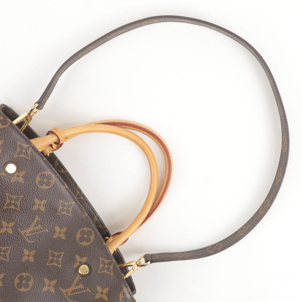 Louis Vuitton Monogram Montaigne MM 2Way Hand Bag M41056