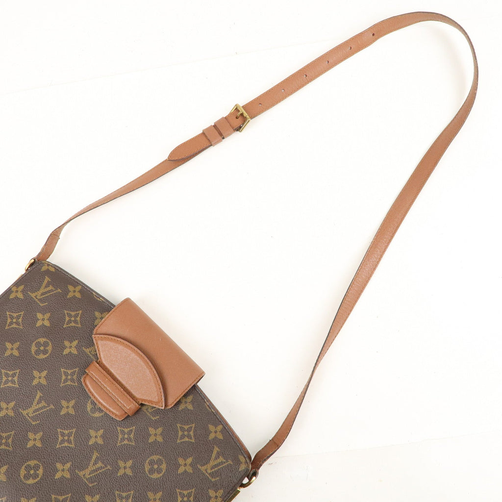 Louis Vuitton Monogram Courcelles Shoulder Bag Brown M51375