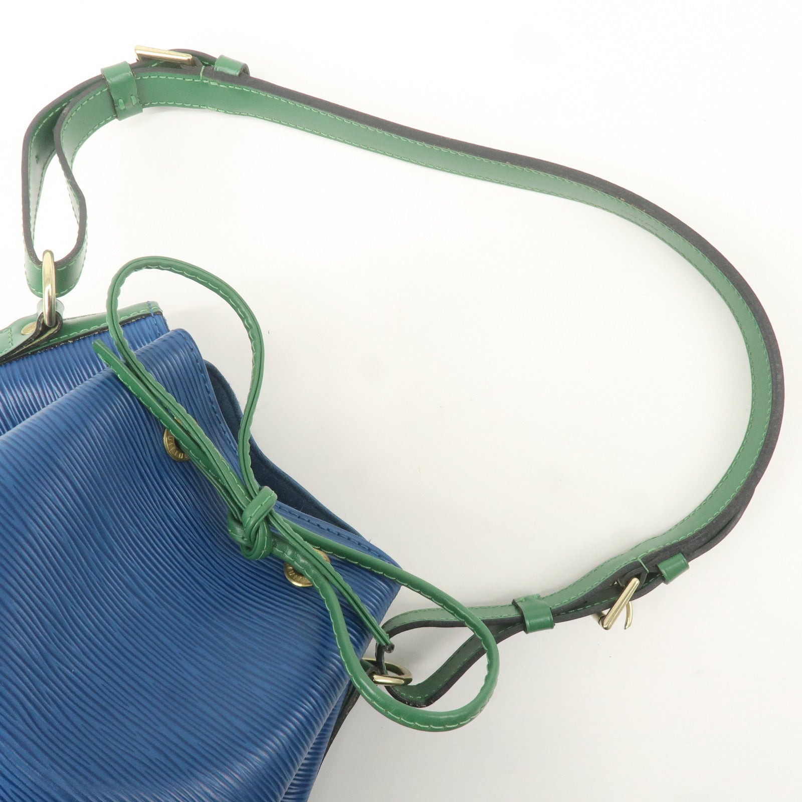 Louis Vuitton Epi Bi-Color Noe Shoulder Bag Blue Green M44044