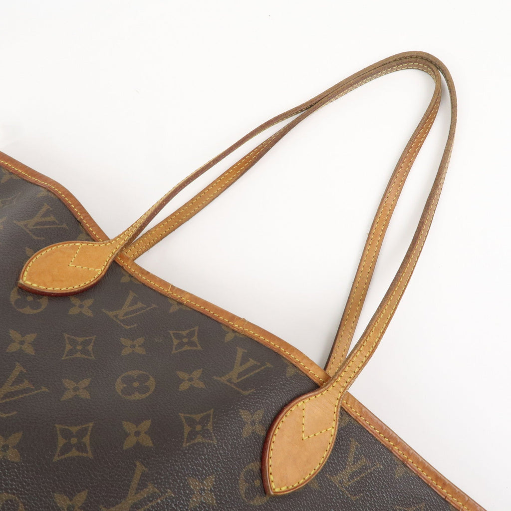Louis Vuitton Monogram Neverfull MM Tote Bag Brown M40156