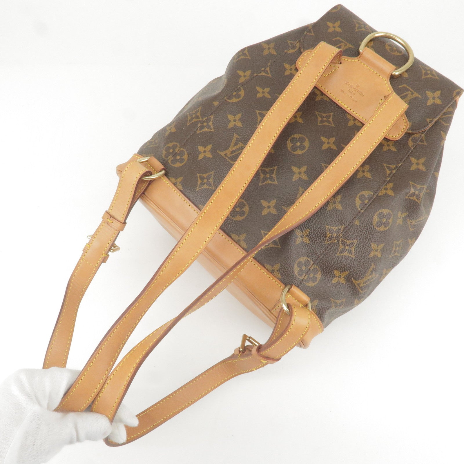 Louis Vuitton Monogram Montsouris MM Back Pack Bag M51136