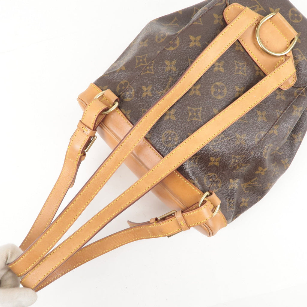 Louis Vuitton Monogram Montsouris MM Back Pack Bag Brown M51136