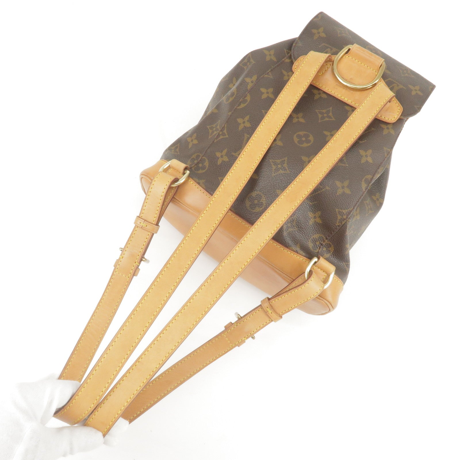 Louis Vuitton Monogram Montsouris MM Back Pack Bag M51136