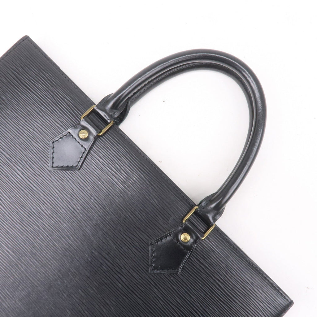 Louis Vuitton Epi Sac Plat Hand Bag Noir Black M59082