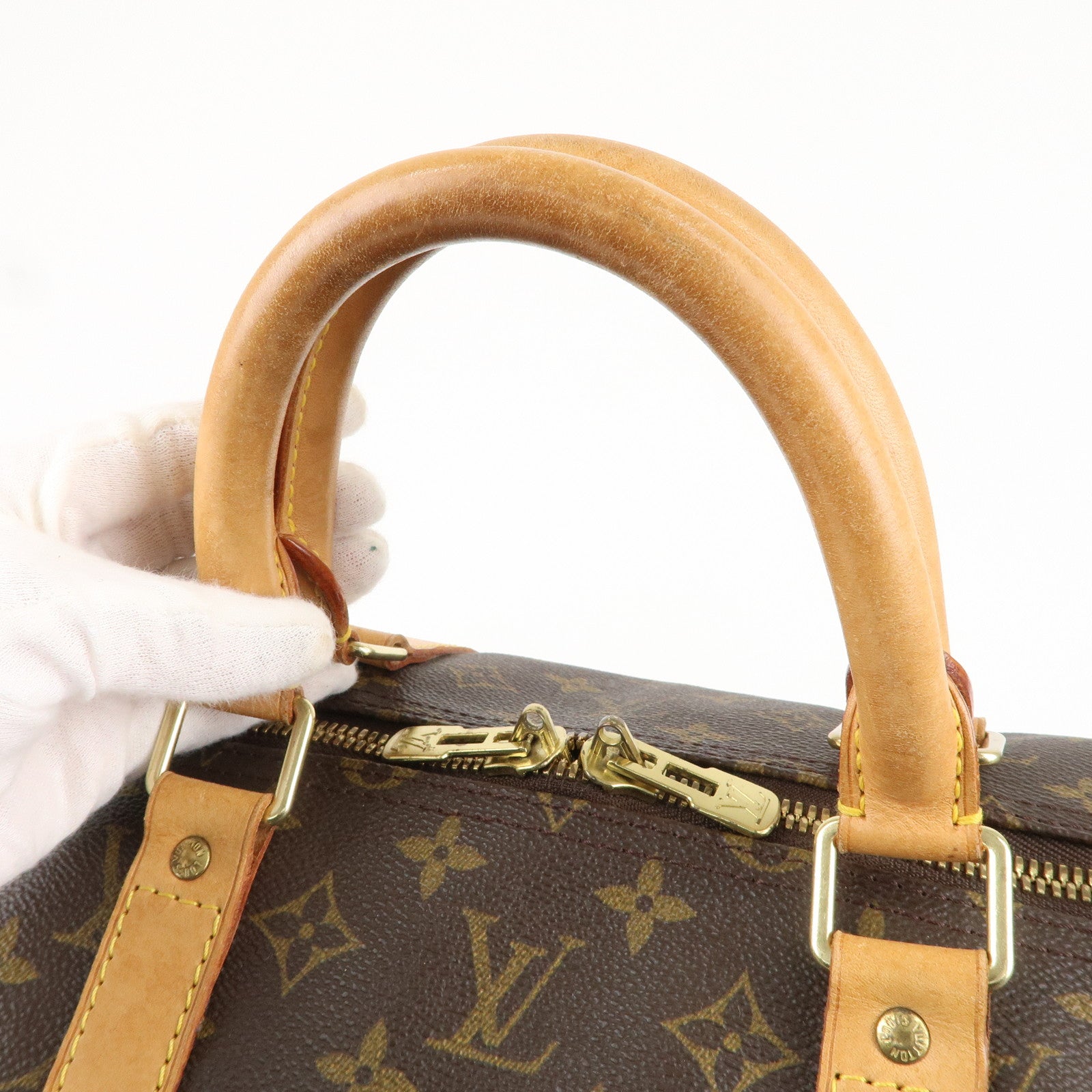Louis Vuitton Monogram Keep All 55 Boston Bag Brown M41424