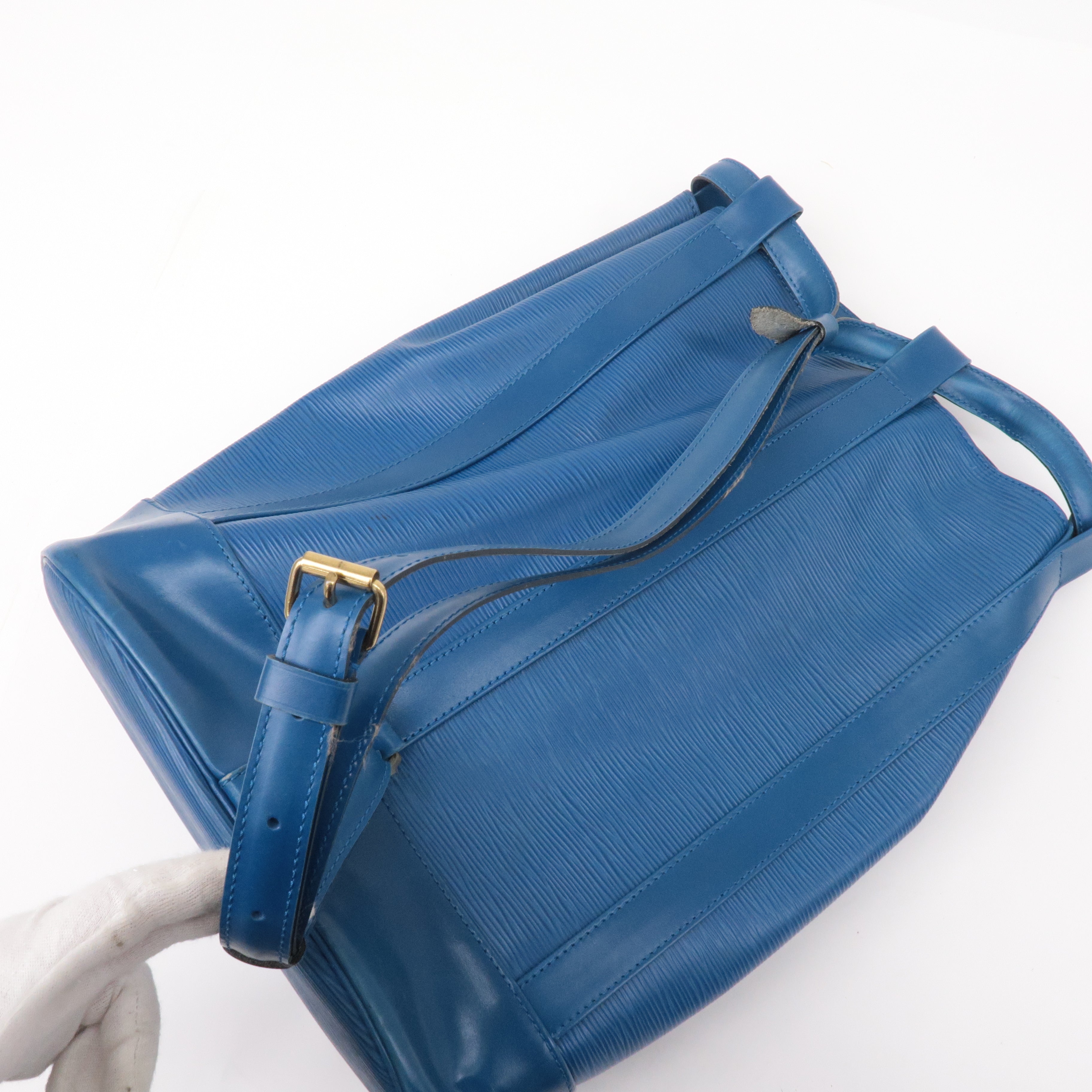 Louis Vuitton Epi Randonnee PM Laundry Bag Toledo Blue M52355