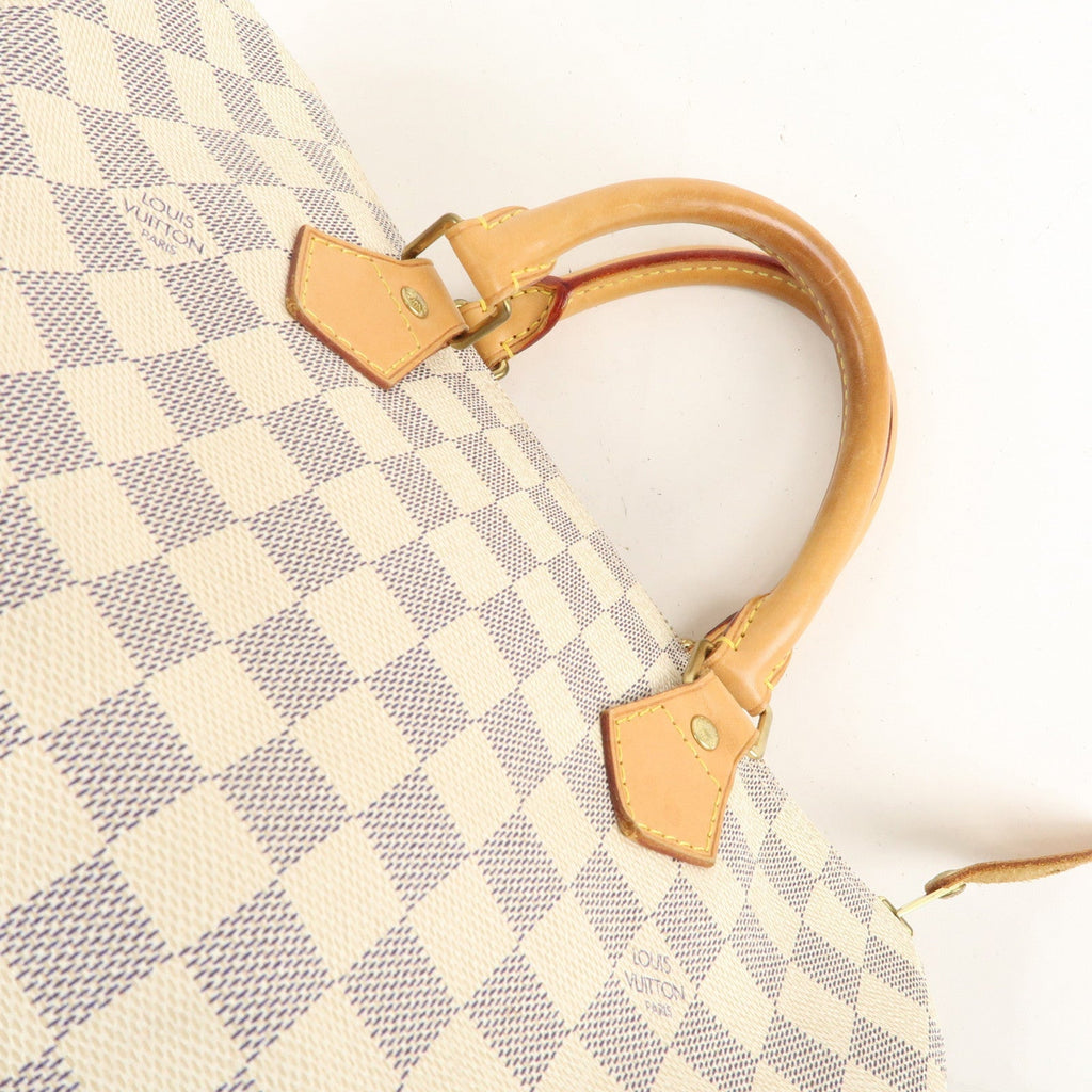 Louis Vuitton Damier Azur Speedy 30 Boston Hand Bag N41533